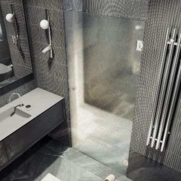 Душевая дверь Maybahglass (Майбахгласс) на петлях 1950х905 мм, Стекло 8 мм Сатин MGD-527-4