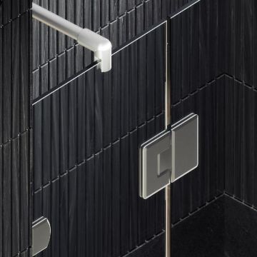 Душевая дверь Maybahglass (Майбахгласс) с добором на петлях 1950х1200 мм, Стекло 8 мм Бесцветное MGD-490-4