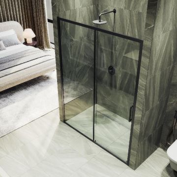 Душевая дверь Maybahglass (Майбахгласс), раздвижная,6 мм , Стекло Бесцветное,1950х1500 мм MGD-1277-6