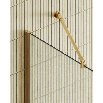 Душевая перегородка Maybahglass (Майбахгласс) в широком профиле 1950х890 мм, Стекло 8 мм Сатин MGD-690-3ш