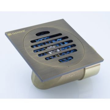 Трап для душа Ganzer (Гензер) T002-D угловой 10х10 см, бронза