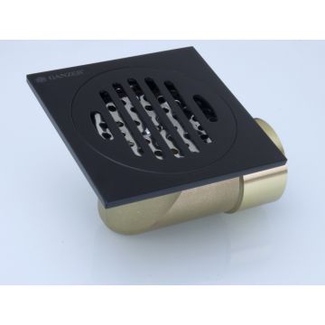 Трап для душа Ganzer (Гензер) T002-C угловой 10х10 см, черный