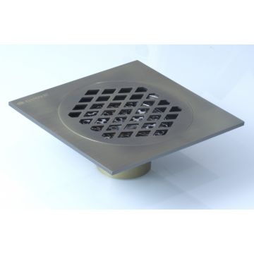 Трап для душа Ganzer (Гензер) T003-D прямой 15х15 см, бронза