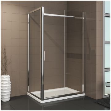 Душевой уголок Артемис Agave 110 120х90 см, хром, Artemis