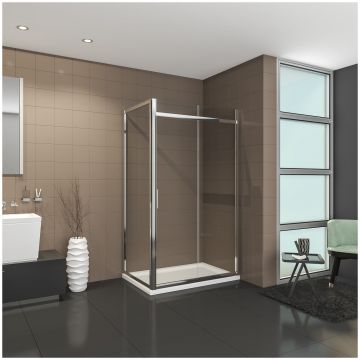 Душевой уголок Артемис Agave 110 130х90 см, хром, Artemis