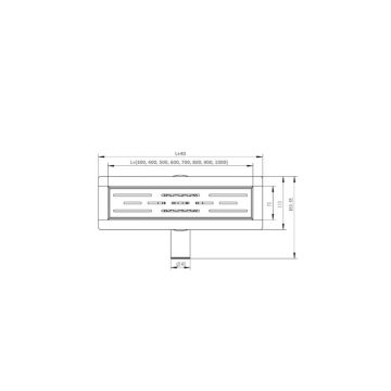 Трап душевой Vieir (Виеир) DL70A с сухим затвором, сатин