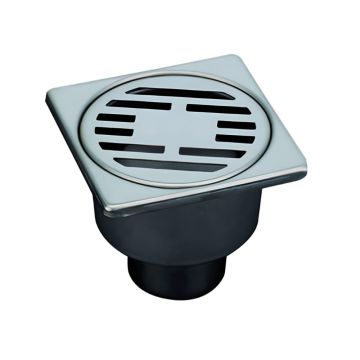 Трап душевой Vieir (Виеир) VERA10S прямой 10х10 см, хром