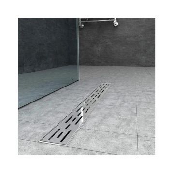 Трап душевой Vieir (Виеир) DL65 с сухим затвором, серый металлик