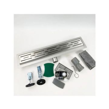 Трап душевой Vieir (Виеир) DL85 с сухим затвором, серый металлик