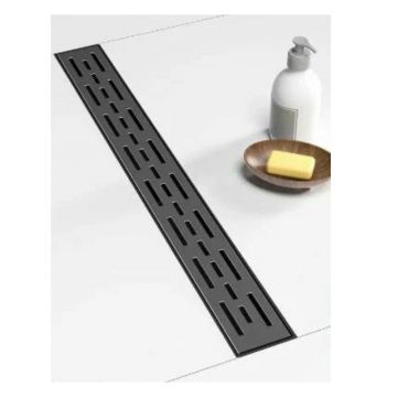 Трап душевой Vieir (Виеир) DL70-C с сухим затвором, черный