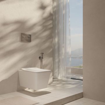 Унитаз подвесной безободковый Creto (Крето) Logan L21002-001-L2W с крышкой-сиденьем микролифт