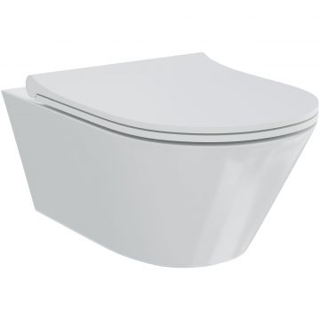 Унитаз подвесной безободковый Creto (Крето) Logan L3 белый 1003-001-L3W