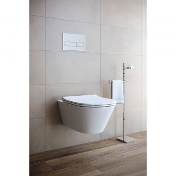 Унитаз подвесной безободковый Creto (Крето) Logan L3 белый 1003-001-L3W