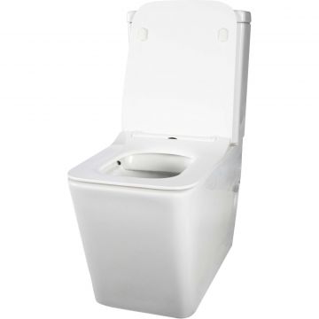 Унитаз-компакт Creto (Крето) Logan L2 1002-004-WF безободковый с крышкой-сиденьем микролифт, белый