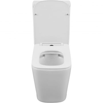 Унитаз-компакт безободковый Creto (Крето) Logan L4 1004-001-L2СW с крышкой-сиденьем микролифт, белый