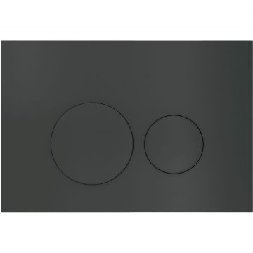 Клавиша смыва Creto (Крето) Snap 1.2 для унитаза, черная матовая KL-CR-1.2-BM