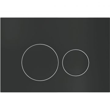 Клавиша смыва Creto (Крето) Snap 1.4 для унитаза, черная матовая KL-CR-1.4-BL