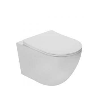 Унитаз подвесной Vincea (Винчея) Globo VT1-14ST Tornado, цвет белый, ультратонкое сиденье soft-close