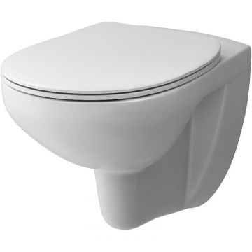 Подвесной унитаз Damixa (Дамикса) Elder, безободковый, с сиденьем микролифт, белый, DX17C1700SC