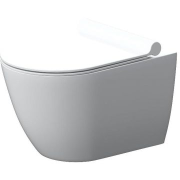 Подвесной унитаз Damixa (Дамикса) Apollo без ободка, с сиденьем микролифт, белый, DX22C1700SC