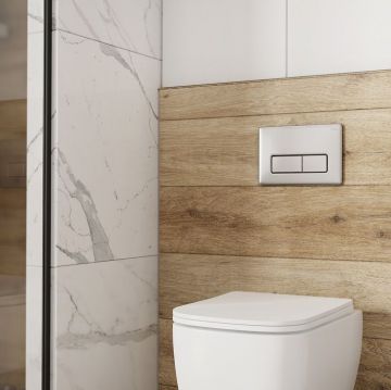 Клавиша смыва Iddis (Иддис) Profix Air, пневматическая, матовый хром, PRA80M0i77