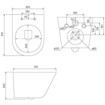 Комплект 3в1 Iddis (Иддис): подвесной унитаз, инсталляция и клавиша смыва, BASC020i73