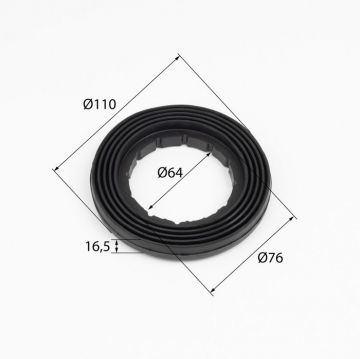 Мембрана между бачком и чашей унитаза Iddis (Иддис), Ø110/Ø64/16,5, 905RN640SK