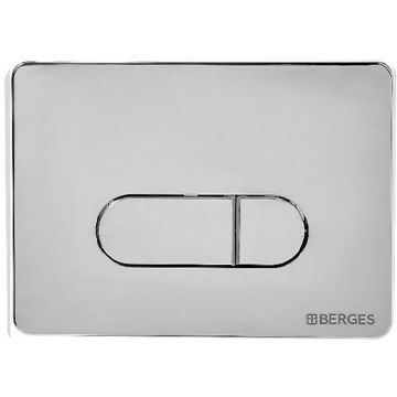 Кнопка Berges (Бергес) для инсталляции Novum D2, матовый хром 040032