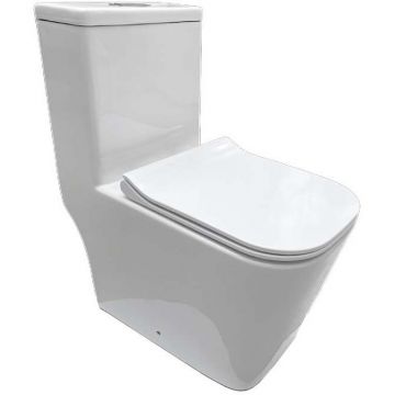 Унитаз напольный Тритон (Triton) Pro Mono MO-8706 сиденье, фурнитура, бачок (Щ0000061003)