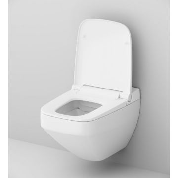 Инсталляция AM.PM (АМ.ПМ) с подвесным унитазом FlashClean, коллекция Inspire V2.0, материал: стекло, в комплекте: крышка-биде CleanCare, клавиша Touchless Pro, черный. IS450A38.CCC50A