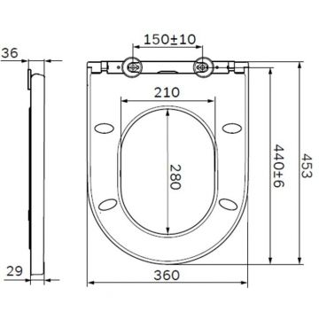 Сиденье для унитаза AM.PM (АМ.ПМ) Spirit V2.0, микролифт, белый, C707858WH