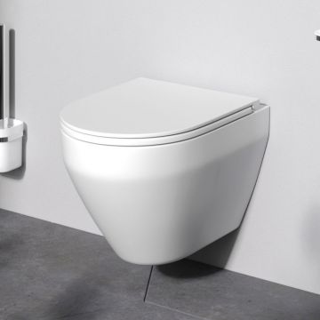 Подвесной унитаз AM.PM (АМ.ПМ) Spirit V2.0, с сиденьем микролифт, белый, C701700SC