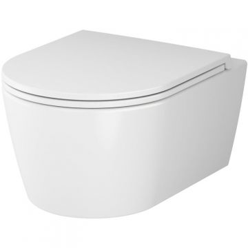 Подвесной унитаз AM.PM (АМ.ПМ) Func 49 см микролифт, белый, C8F1700SC