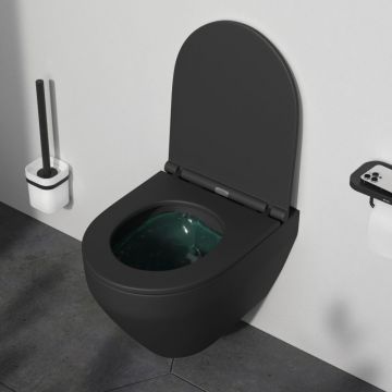 Подвесной унитаз AM.PM (АМ.ПМ) Spirit V2.0, черный мат, с сиденьем микролифт, C701700MBSC
