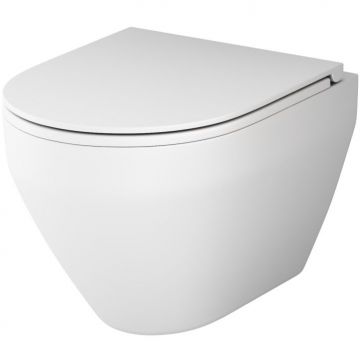 Подвесной унитаз AM.PM (АМ.ПМ) Spirit V2.0, белый, с сиденьем микролифт, сиденье, C701700MWSC