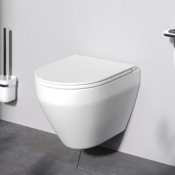 Подвесной унитаз AM.PM (АМ.ПМ) Spirit V2.0, белый, с сиденьем микролифт, сиденье, C701700MWSC