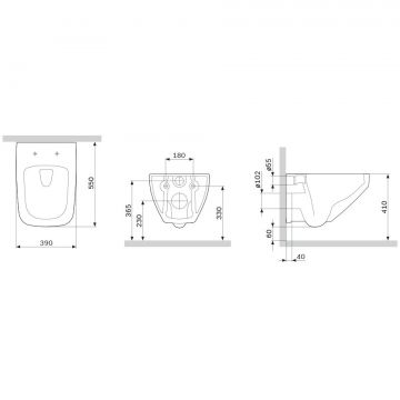 Подвесной унитаз AM.PM (АМ.ПМ) Inspire V2.0, белый, с сиденьем микролифт, сиденье, C50A1700MWSC