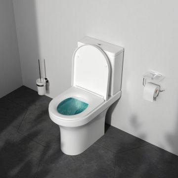 Унитаз компакт AM.PM (АМ.ПМ) X-joy 2.0, без ободка, с сиденьем микролифт, белый, C85A8601SC