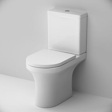 Унитаз компакт AM.PM (АМ.ПМ) X-joy 2.0, без ободка, с сиденьем микролифт, белый, C85A8601SC