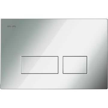 Клавиша пневматическая AM.PM (АМ.ПМ) Pro S, пластик, глянцевый хром, хром глянцевый, I047051