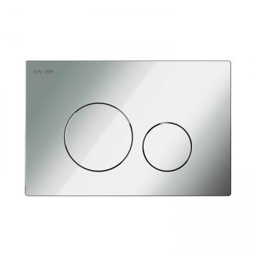 Клавиша для инсталляции AM.PM (АМ.ПМ) Pro L, пластик, глянцевый хром, хром глянцевый, I049051