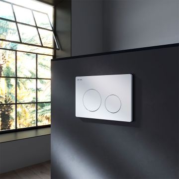 Клавиша для инсталляции AM.PM (АМ.ПМ) PrimeFit L, пластик, белый глянцевый, I090101