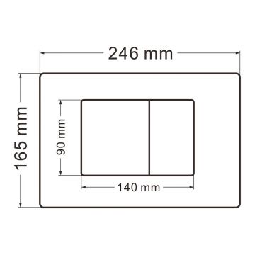 Комплект подвесной унитаз Abber (Аббер) Rechteck AC1201 белый с инсталляцией AC0105 и кнопкой AC0120 хром