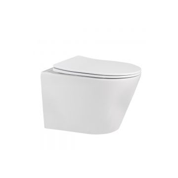 Унитаз Abber (Аббер) Bequem AC1102 подвесной белый, безободковый