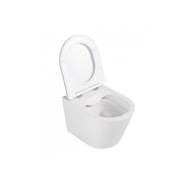 Унитаз Abber (Аббер) Bequem AC1102 подвесной белый, безободковый