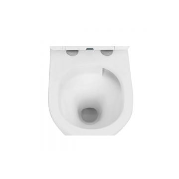 Унитаз Abber (Аббер) Bequem AC1102TMW подвесной белый матовый, безободковый, смыв торнадо