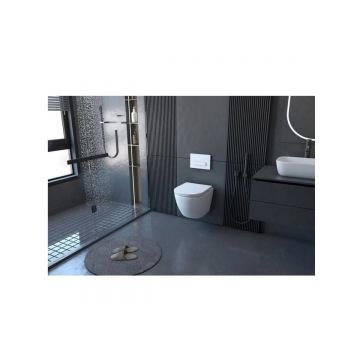 Унитаз Abber (Аббер) Bequem AC1100 подвесной белый, безободковый