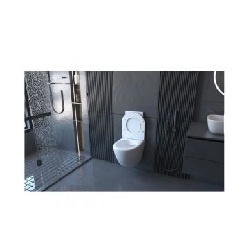 Унитаз Abber (Аббер) Bequem AC1100 подвесной белый, безободковый