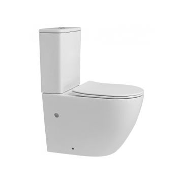 Унитаз Abber (Аббер) Bequem AC1110 компакт белый, безободковый