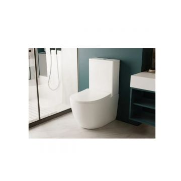 Унитаз Abber (Аббер) Bequem AC1110 компакт белый, безободковый